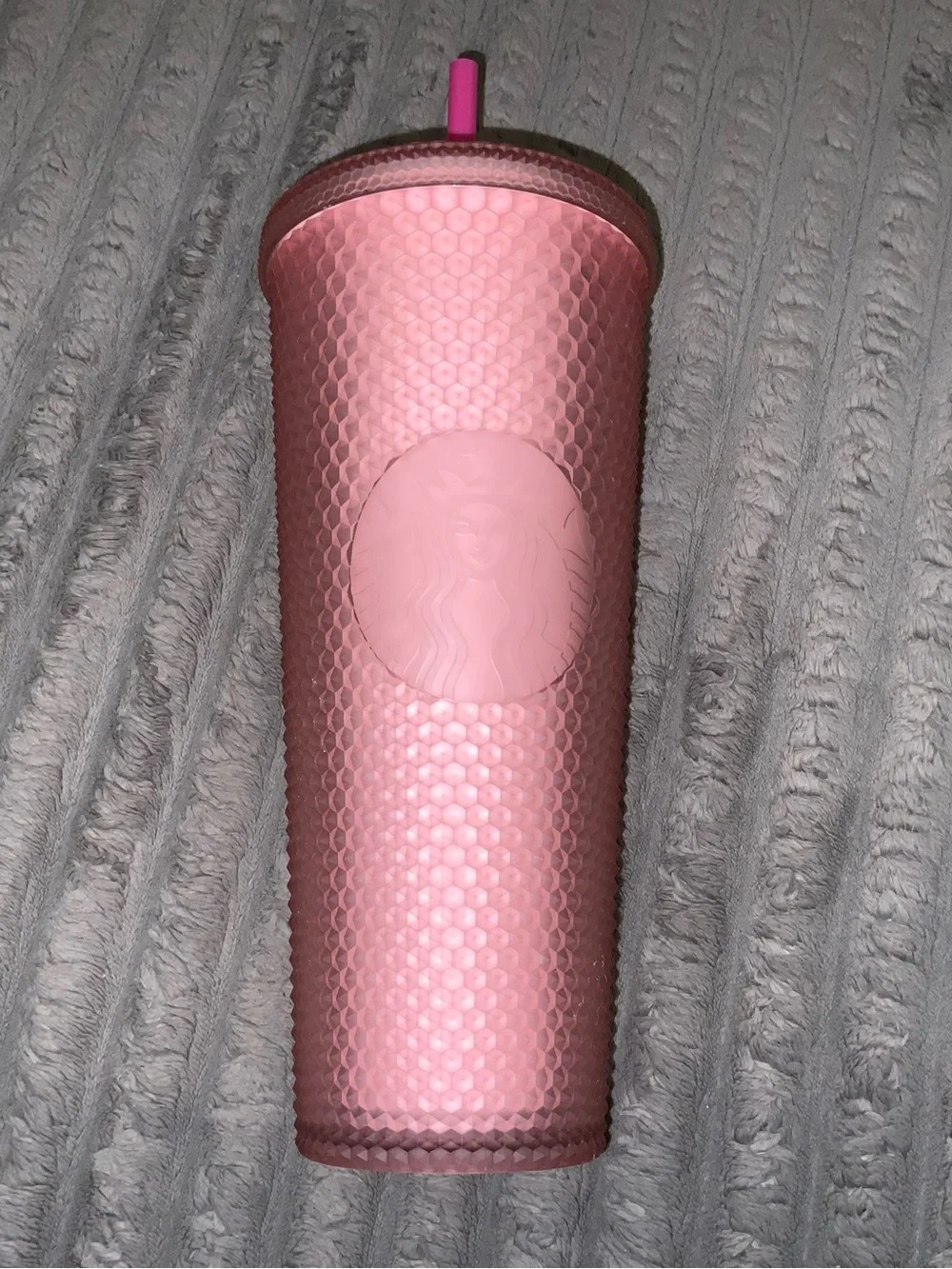 Starbucks matte pink